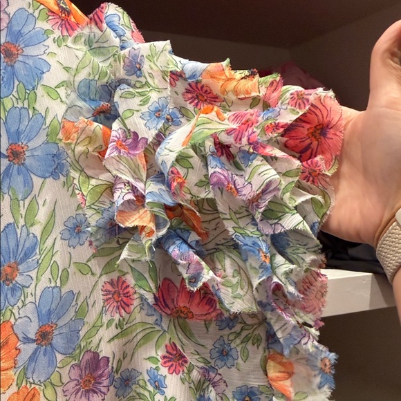 Sugarlips Floral Ruffle Top - Picture 3 of 7